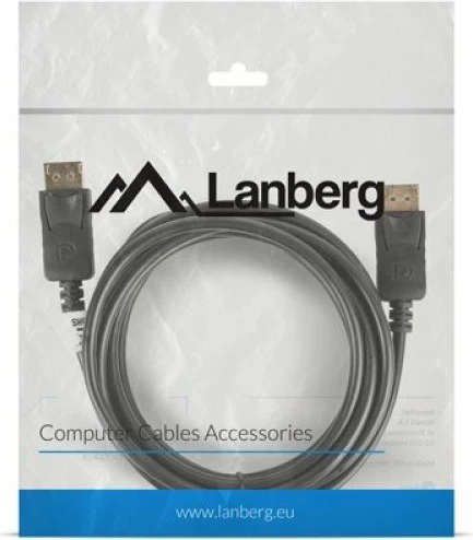 kabllo DisplayPort Lanberg CA-DPDP-10CC-0030-BK, 3m, e zezë