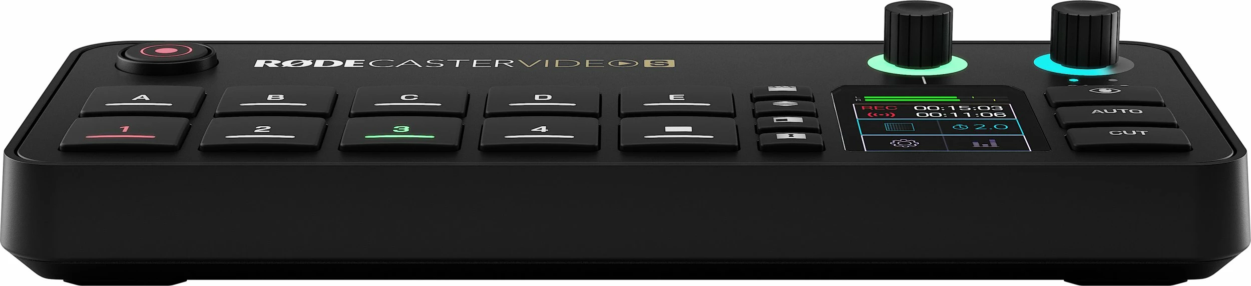 Konsolë prodhimi video/audio Rode RØDECaster Video S, 4 burime video, 2x XLR, e zezë, me adapter dhe kabllo USB-C