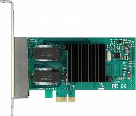 Kartelë rrjeti PCIe DeLOCK Intel I350, 4x RJ45 Gigabit, PCI Express x1