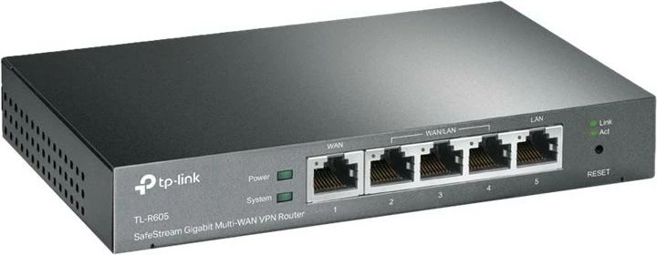 Router, TP-Link, ER605, Gigabit, Multi-WAN VPN, 5 porte RJ45, gri