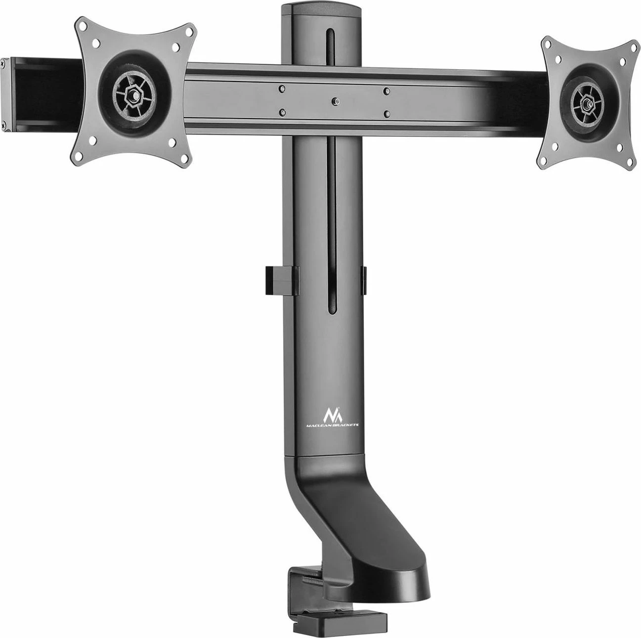 Mbajtëse tavoline për 2 monitorë Maclean MC-854 17"-27" VESA 75x75/100x100, e zezë