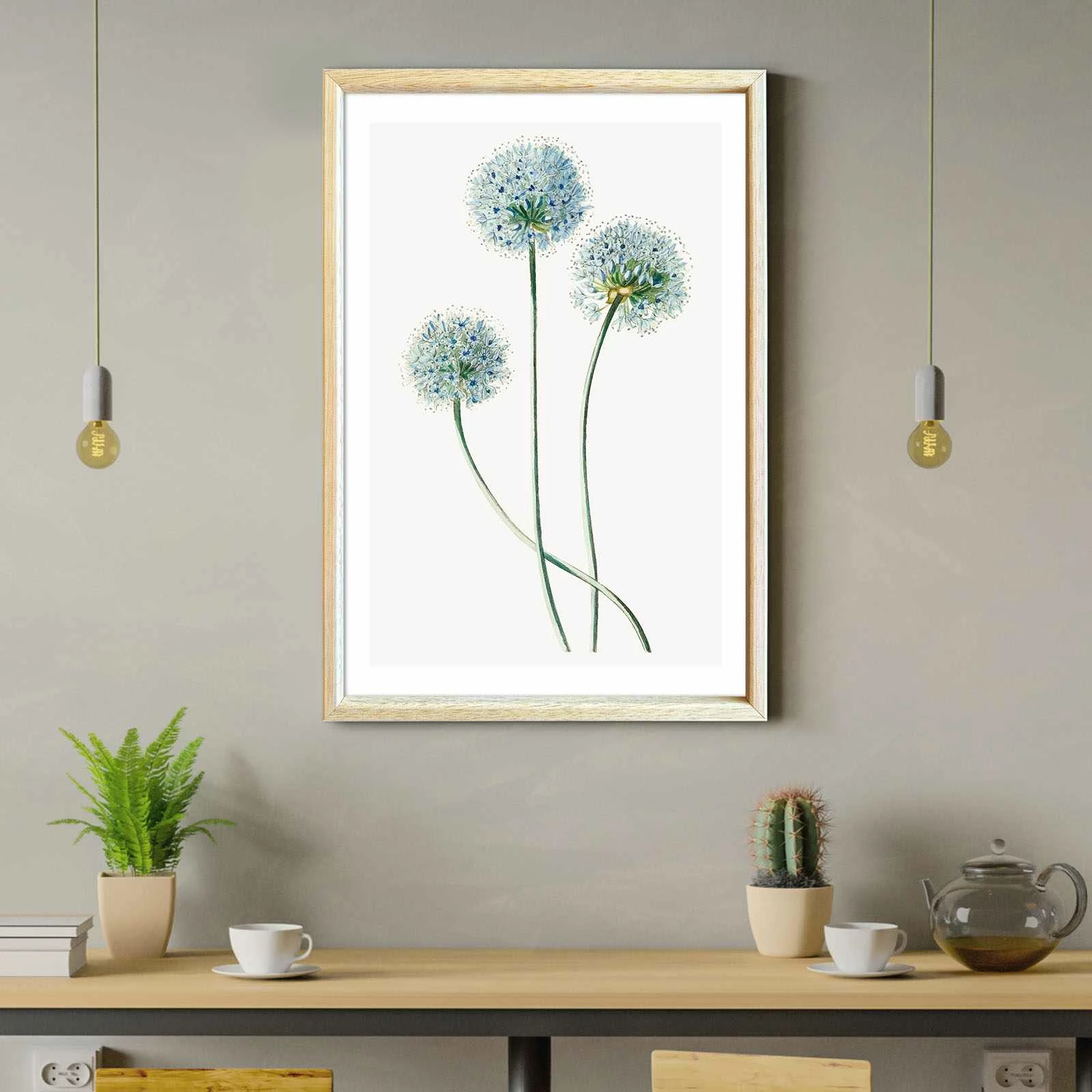 Pikturë dekorative me kornizë MDF Wallity, Ahswabisabi-012, 62x92cm