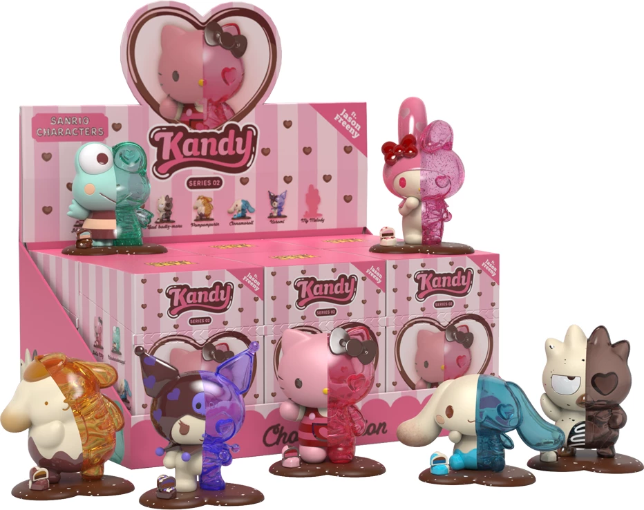 Figurinë koleksionuese Mighty Jaxx Kandy x Sanrio ft. Jason Freeny Series 02 (Choco Edition) blind box