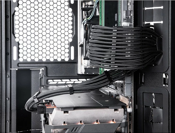 Set kabllosh zgjatës PSU DeLOCK 30 cm, 6 copë, ATX 24-pin + 2x EPS 4+4 + 3x PCIe 6+2, të zeza