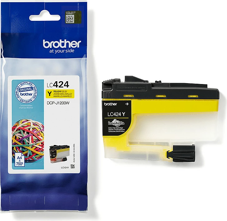 Toner Brother LC424Y, verdhë, 750 faqe