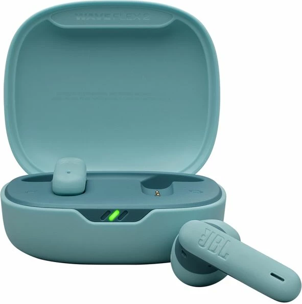 Kufje wireless JBL Wave Flex 2, Bluetooth 5.3, 40 orë bateri, me mikrofon, blu