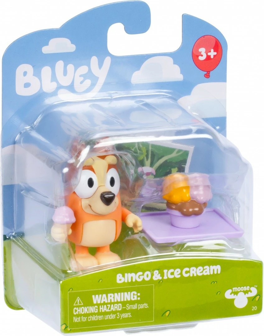 Figurinë Bluey Tm Toys BLU18040, Bingo & Dunny, plastikë, për fëmijë, shumëngjyrëshe, 1 copë