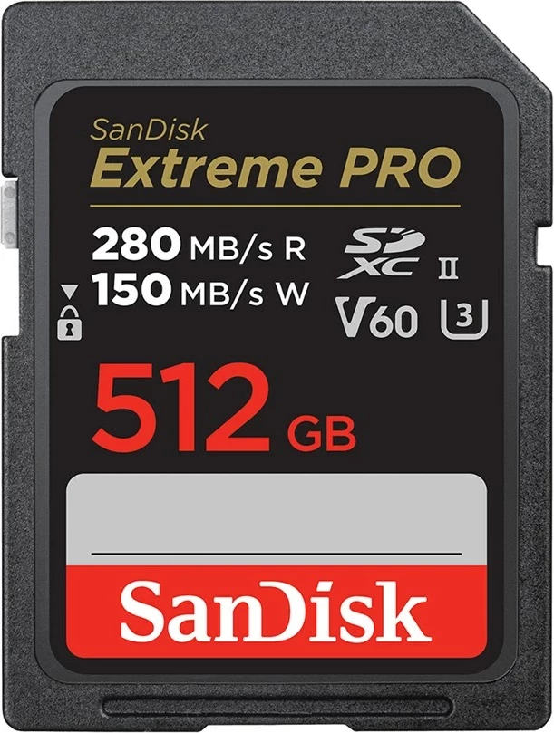 Kartelë kujtese SanDisk SDSDXEP-512G-GN4IN, 512 GB, SDXC UHS-II, e zezë
