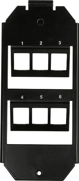 Insert kuti dyshemeje LogiLink Keystone, 2x3 module, i zi