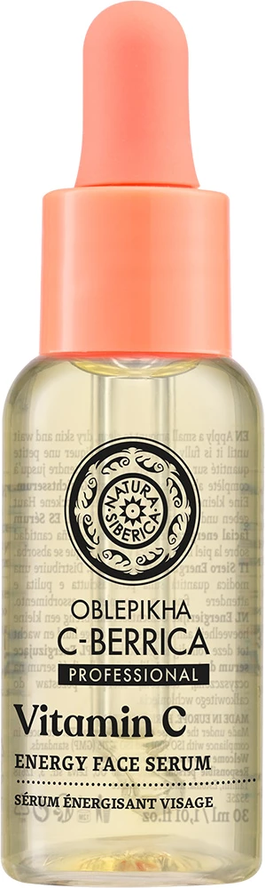 Serum për fytyrë për femra Natura Siberica Oblepikha C-Berrica me vitaminë C dhe hidrolat boronice Altai, 30ml