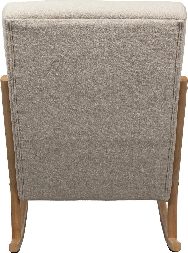 Karrige lëkundëse organike, bezhë, 65x101x99 cm