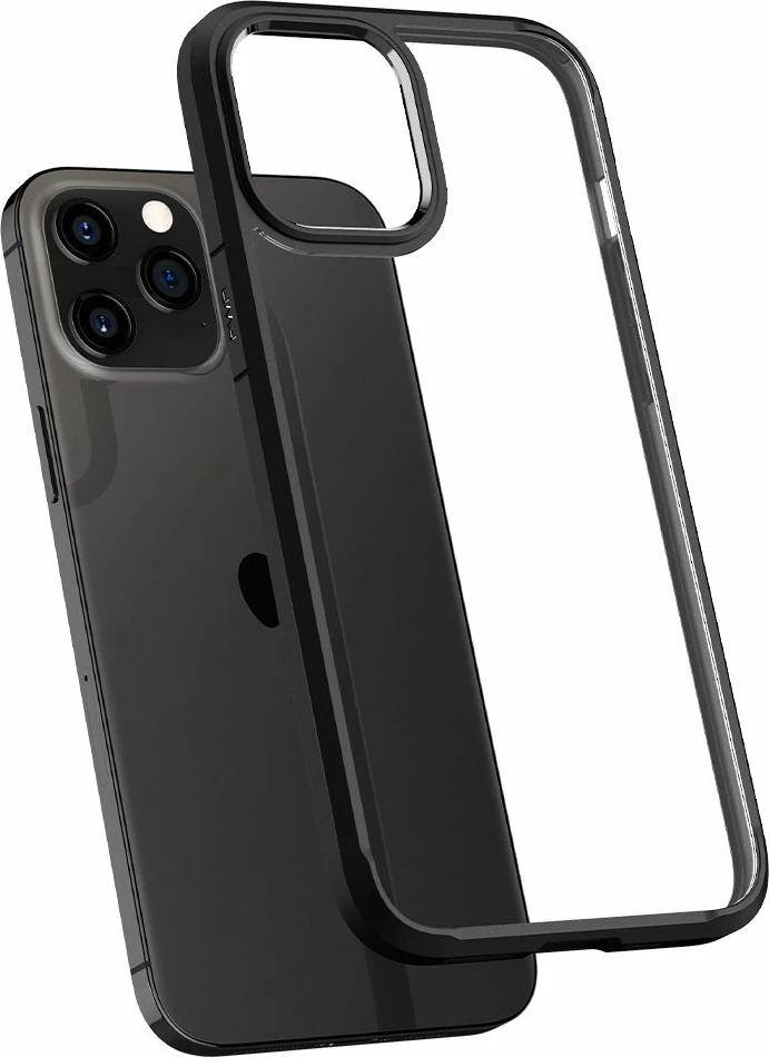 Mbështjellës Spigen Ultra Hybrid për iPhone 12 / iPhone 12 Pro, Matte Black
