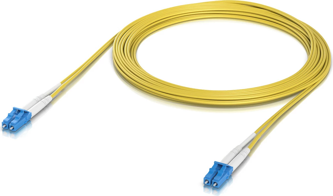 Kabllo patch fibra optike Ubiquiti UniFi UACC-OFC-S2-LULU-5M, LC/UPC-LC/UPC, OS2 single-mode, 5m, e verdhë