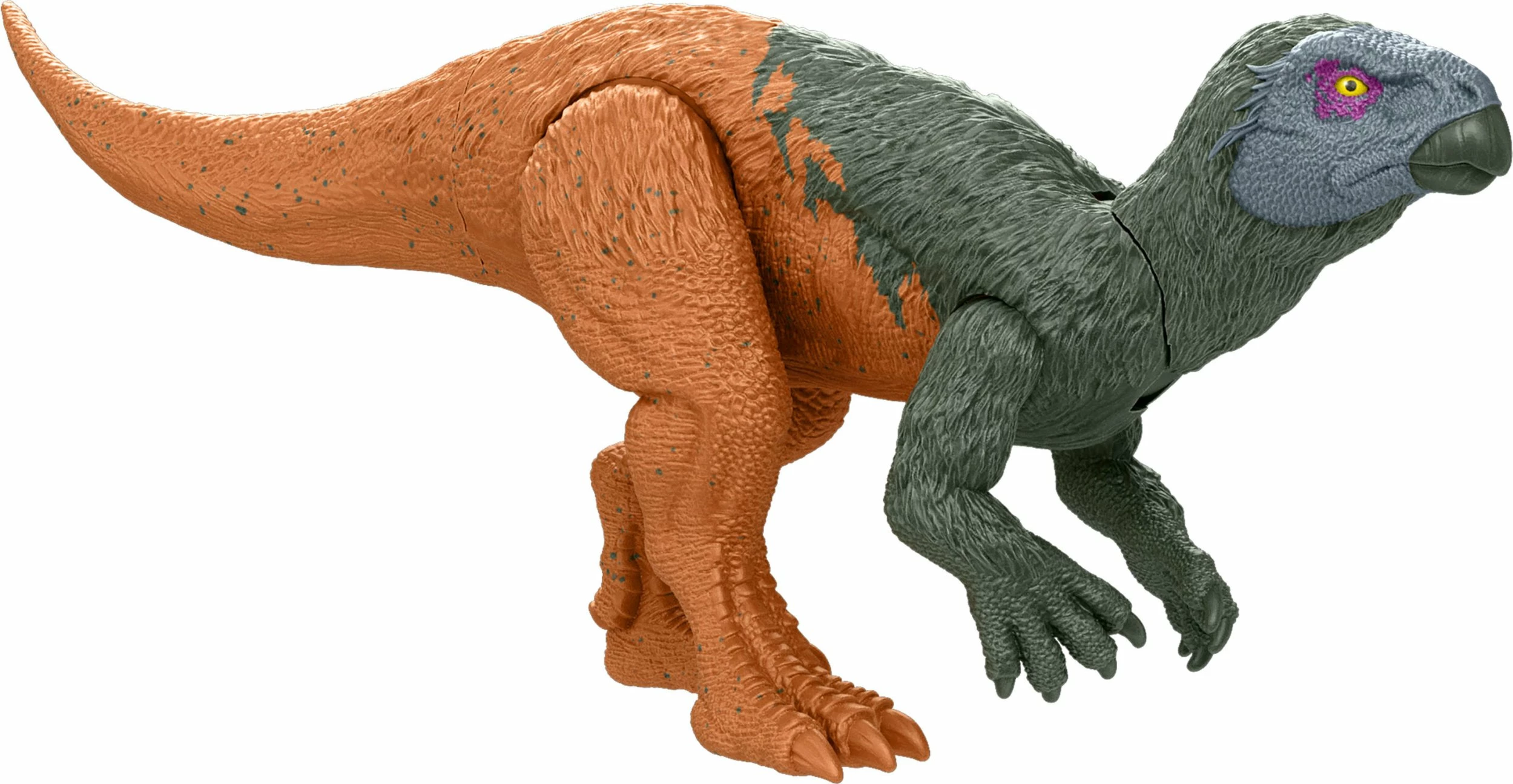 Figurinë dinosauri Mattel Jurassic World Frenzy Pack Iani JCL52 7.5 cm kafe/gri, set 1 copë