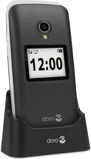 Celular Doro 2424, 2.4", 3MP, 800mAh, gri/argjendtë