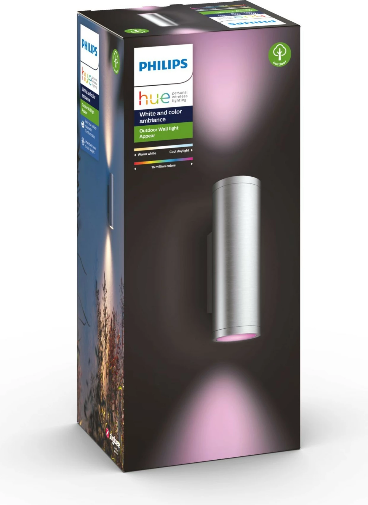 Dritë muri Philips Hue Appear, Smart, ZigBee, Inox, LED