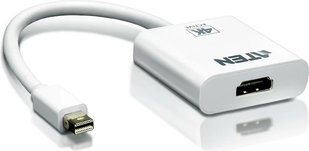 Adapter, ATEN VC981, Mini DisplayPort në HDMI 4K Ultra HD, i bardhë