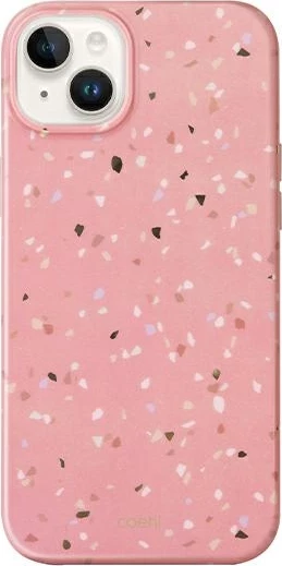 Mbështjellës UNIQ Coehl Terrazzo për iPhone 14, Rozë