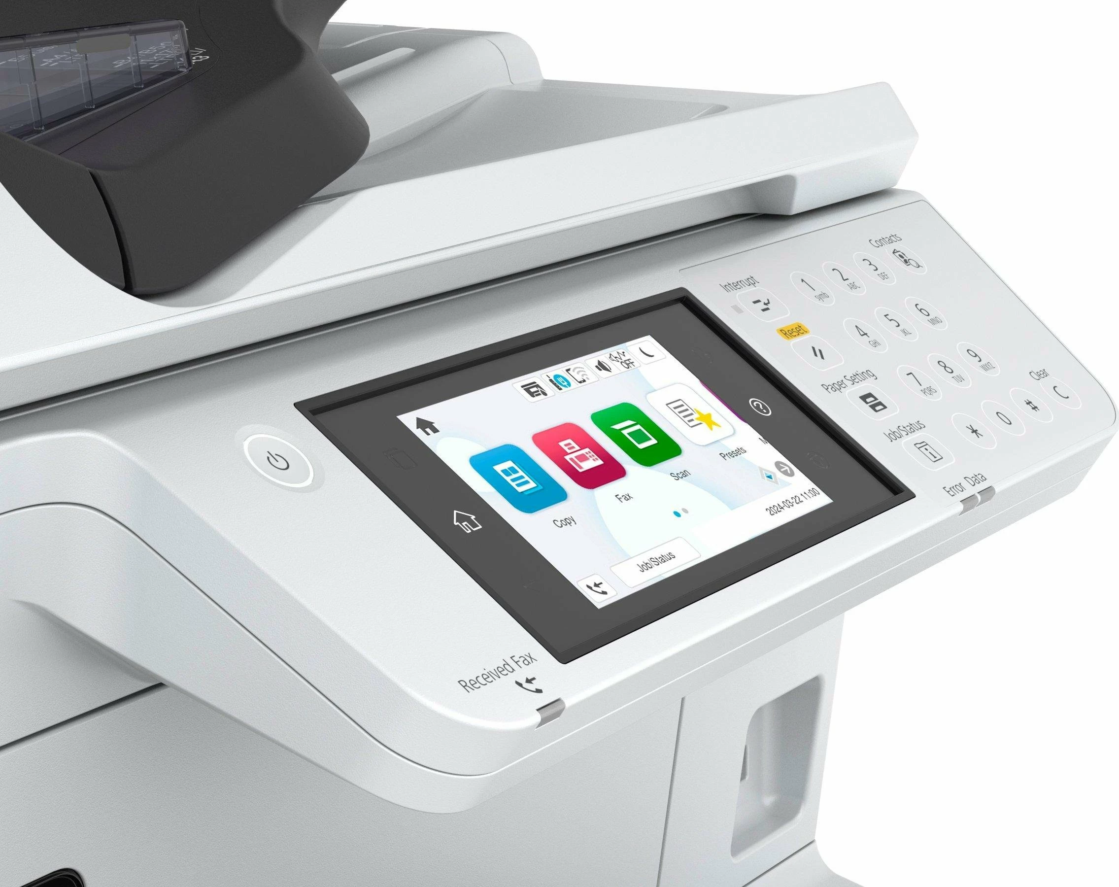 Printer multifunksional Epson WorkForce Pro EM-C7100DWF C11CL35401, inkjet A3+, CISS, Wi‑Fi, Duplex, Fax, i bardhë