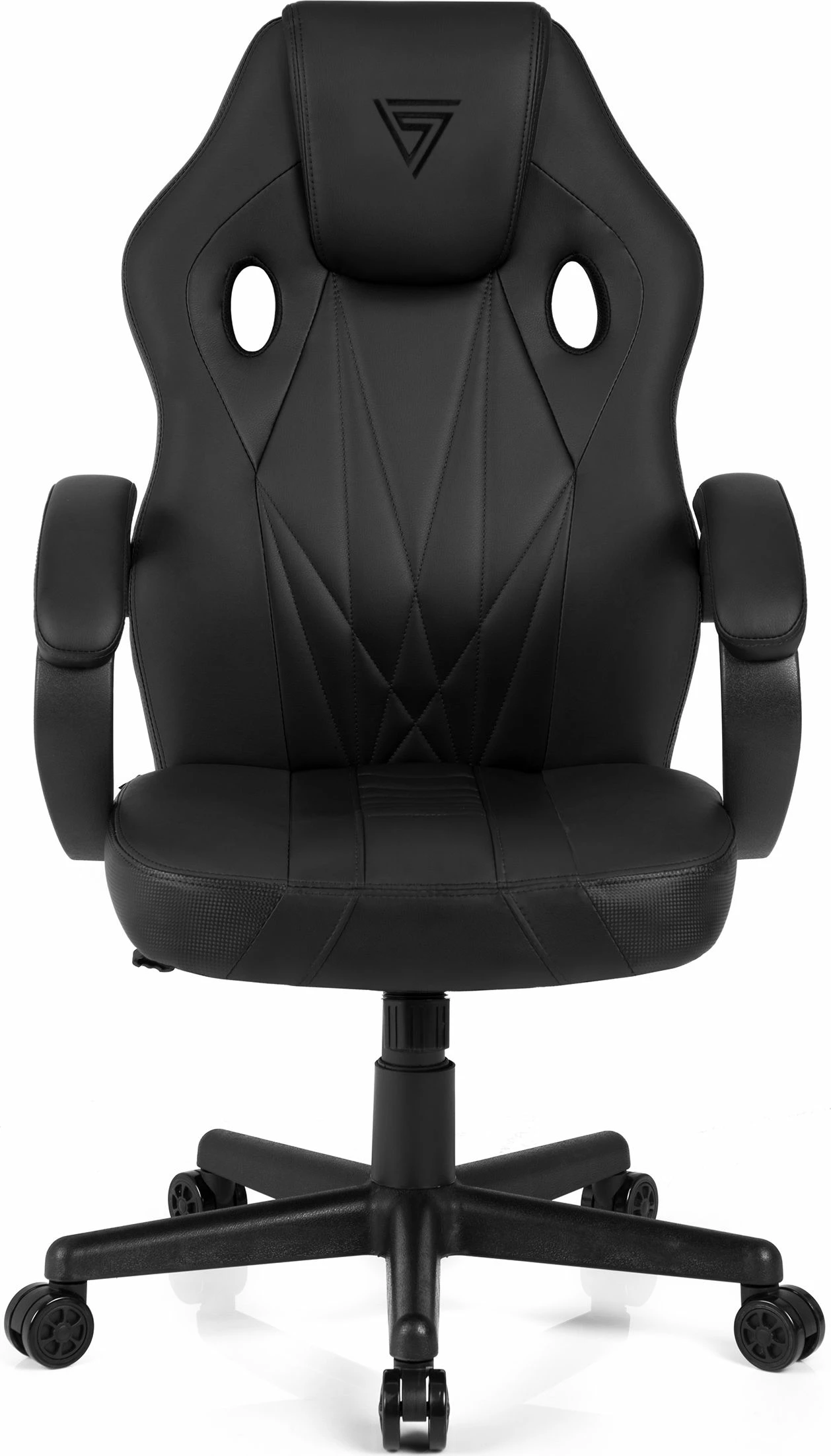 Fotelë gaming SENSE7 Prism, ekolëkurë HDE, lëkundëse FlowTech Swing, ngritje me gas lift, 120 kg, e zezë