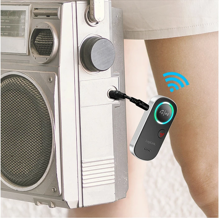 Marrës stereo Bluetooth LogiLink BT 5.4, hands-free, zi/hiri