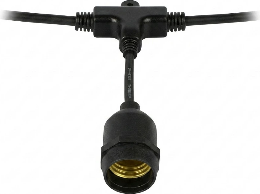 Modul zgjatës për varg ndriçimi E27 Synergy21 LED Retrofit, 3 m, i zi