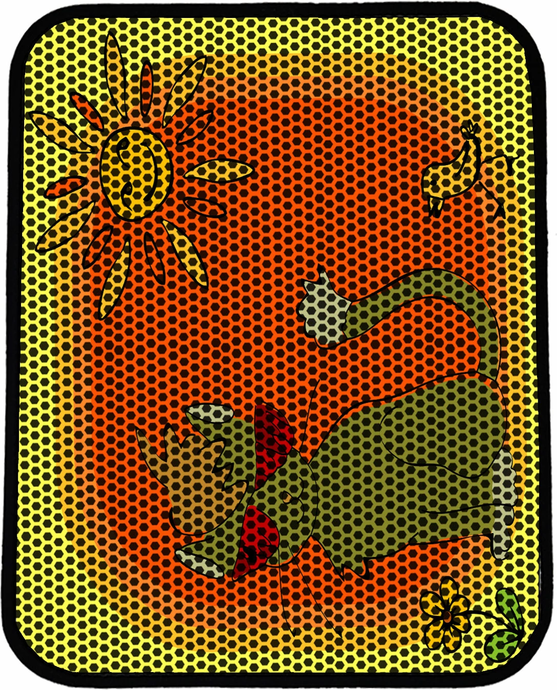 Tapet për rërë maceje, shumëngjyrësh, Paws & Whiskers, Nrszn0183, 45x60cm
