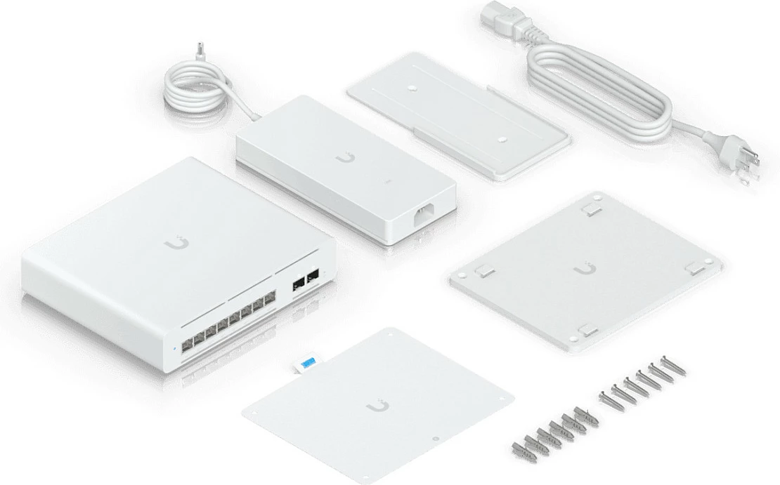 Switch Ubiquiti UniFi USW-Pro-XG-8-PoE, 8x 10G RJ45, 2x SFP+, PoE++ 155W, e bardhë