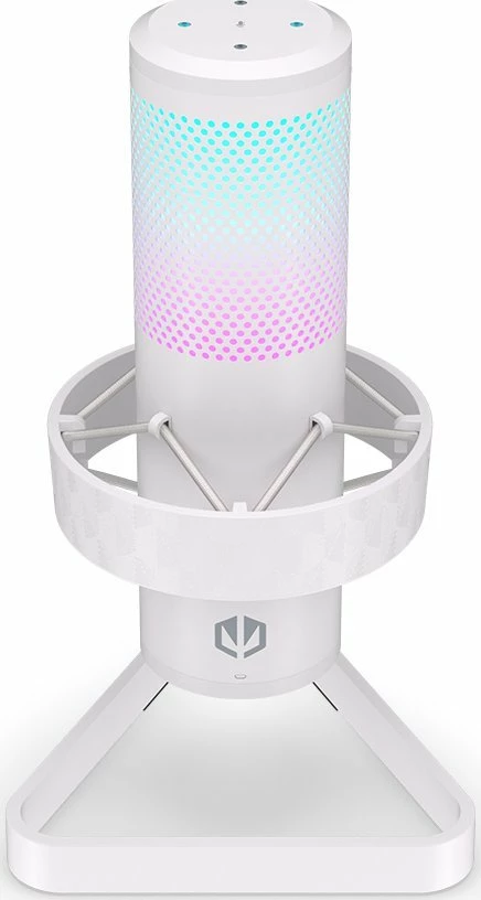 Mikrofon Endorfy AXIS Streaming Onyx White (EY1B007), USB-C/3.5 mm, ARGB, i bardhë