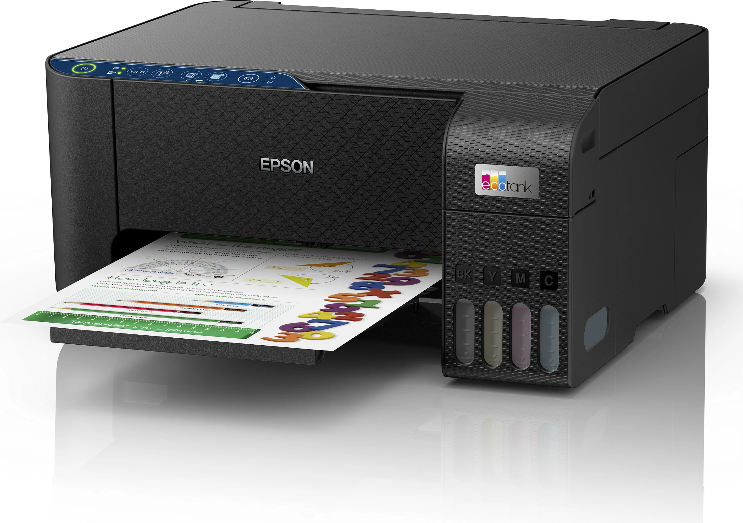 Printer multifunksional Epson EcoTank ET-2861, A4, Wi‑Fi, USB, ngjyrë, i zi