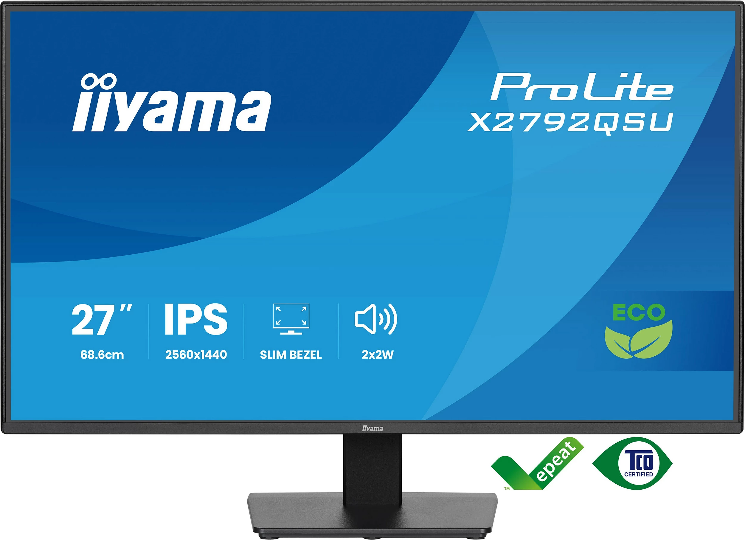Monitor iiyama ProLite X2792QSU-B1, 27", QHD 2560×1440, IPS, FreeSync, i zi