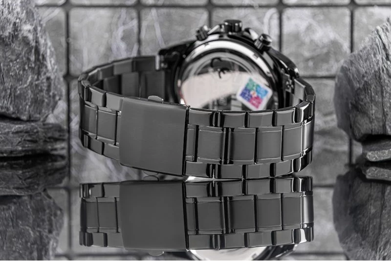 Orë dore për meshkuj Skmei, e zezë