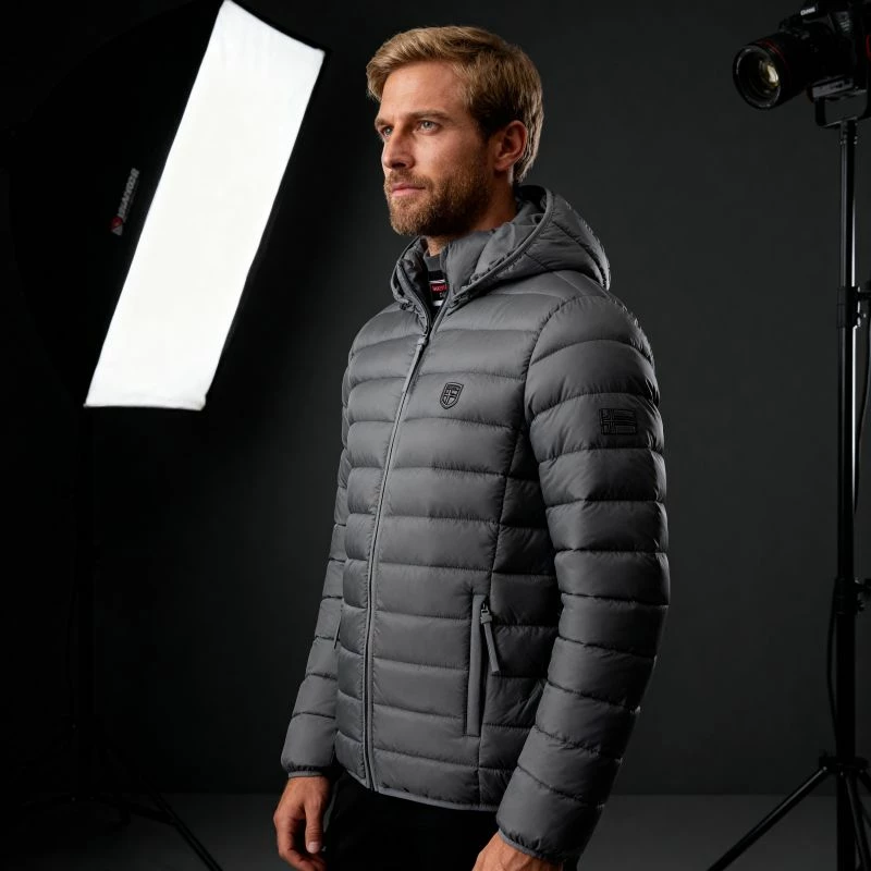 Jakne për meshkuj Geographical Norway, gri e errët [Madhësia: XXXL]