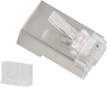 Konektorët e telit Lanberg PLS-6000, RJ-45, Ngjyrë çeliku inox dhe transparent