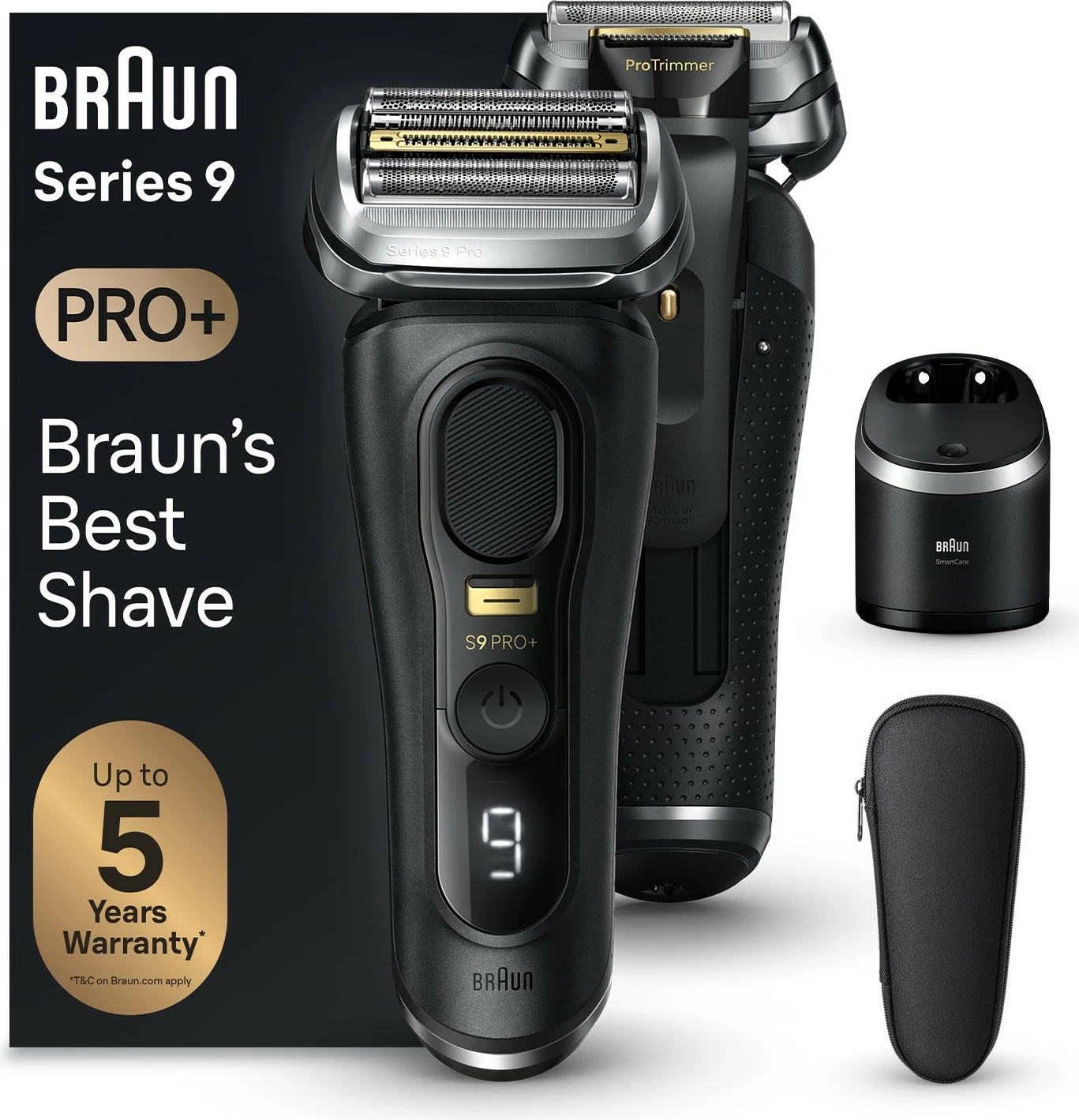 Makinë rroje Braun Series 9 Pro+ 9560cc, bateri Li-Ion, e zezë