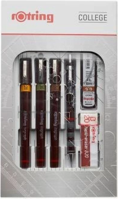 Set stilolapsa teknikë ROTRING isograph College, 3 copë
