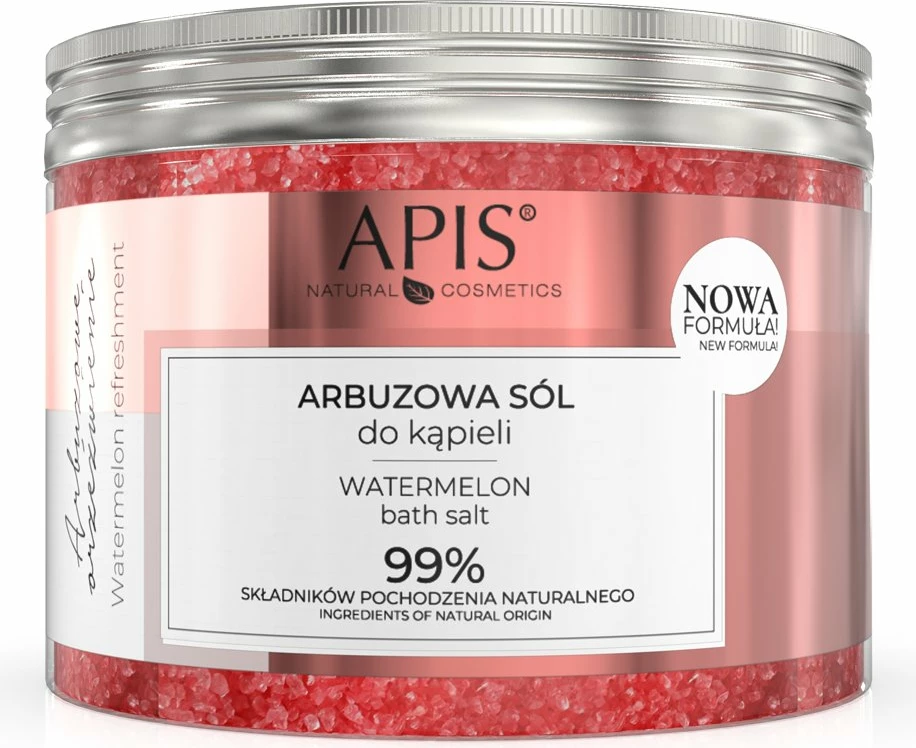 Kripë për banjë aromatike APIS Watermelon Refreshment për femra, 650g