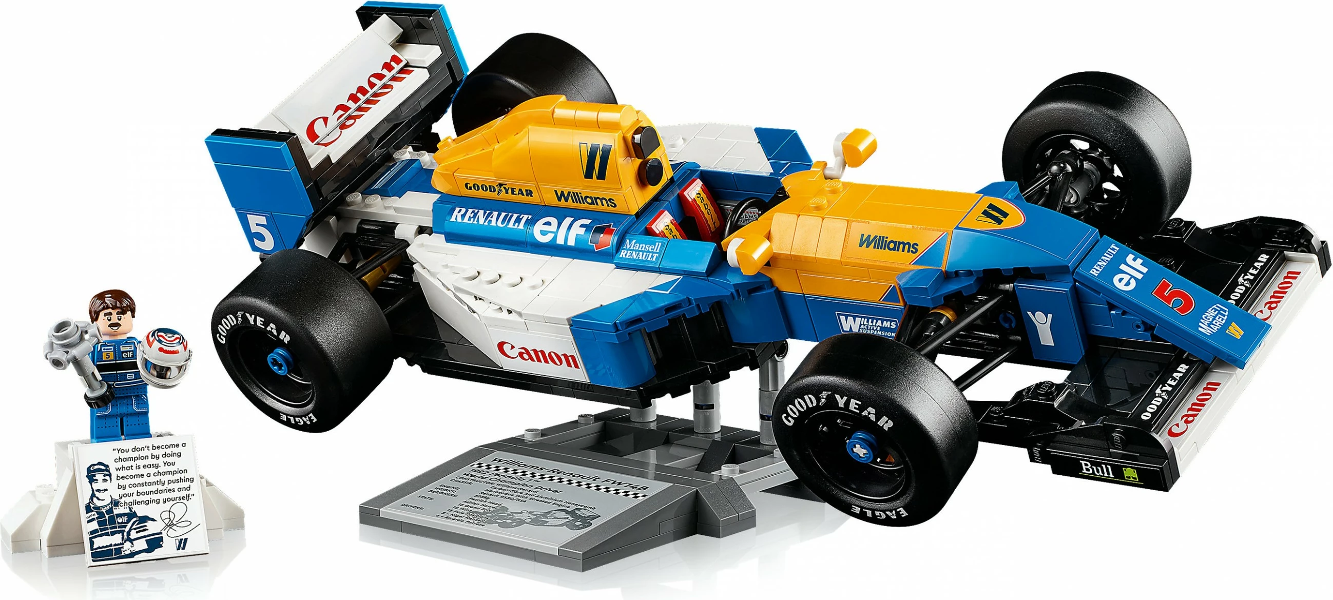 Set ndërtimi LEGO Williams Racing FW14B & Nigel Mansell, 799 pjesë, shumëngjyrësh