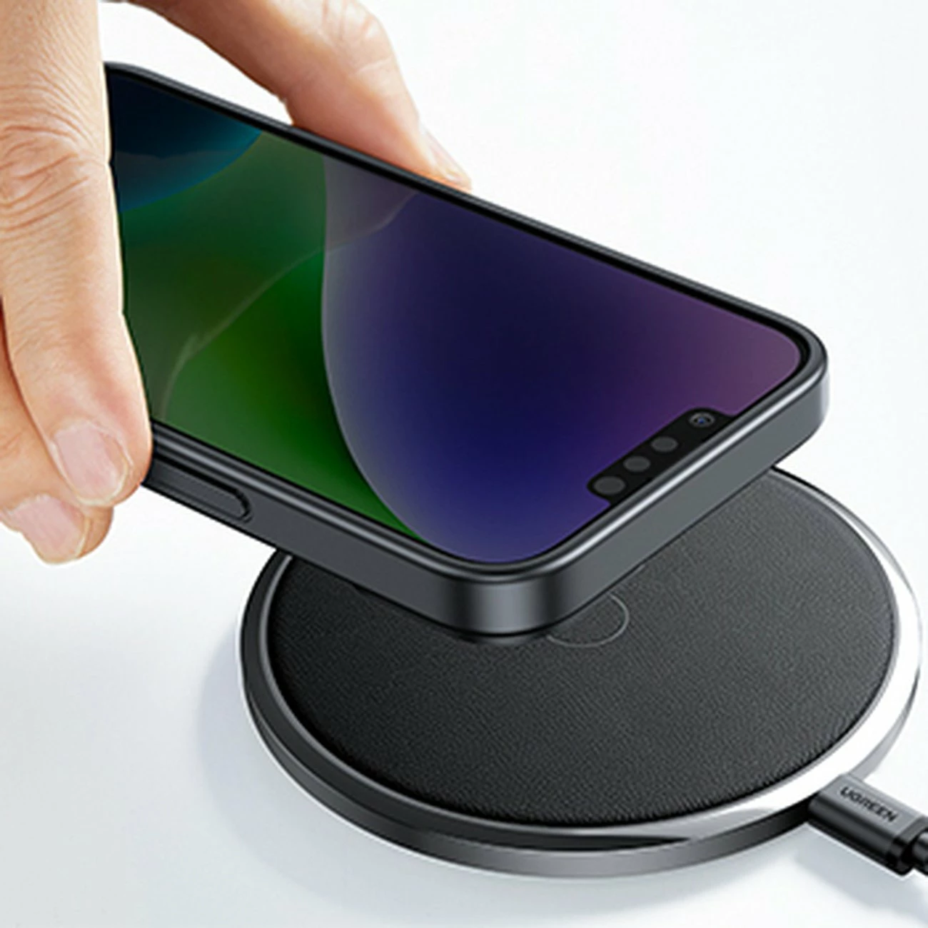 Mbështjellës Ugreen LP633 me këmbë, për iPhone 14, i zi
