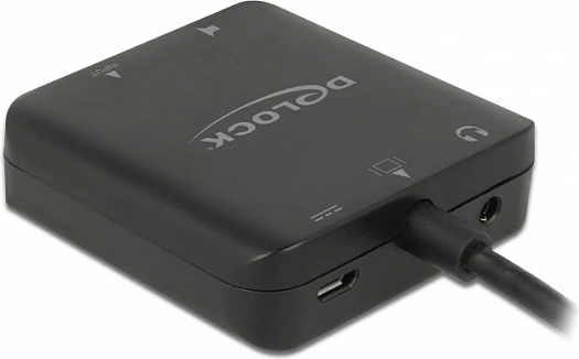Adapter DeLOCK HDMI Audio Extractor 4K 60Hz, S/PDIF + Stereo, Micro-USB, i zi
