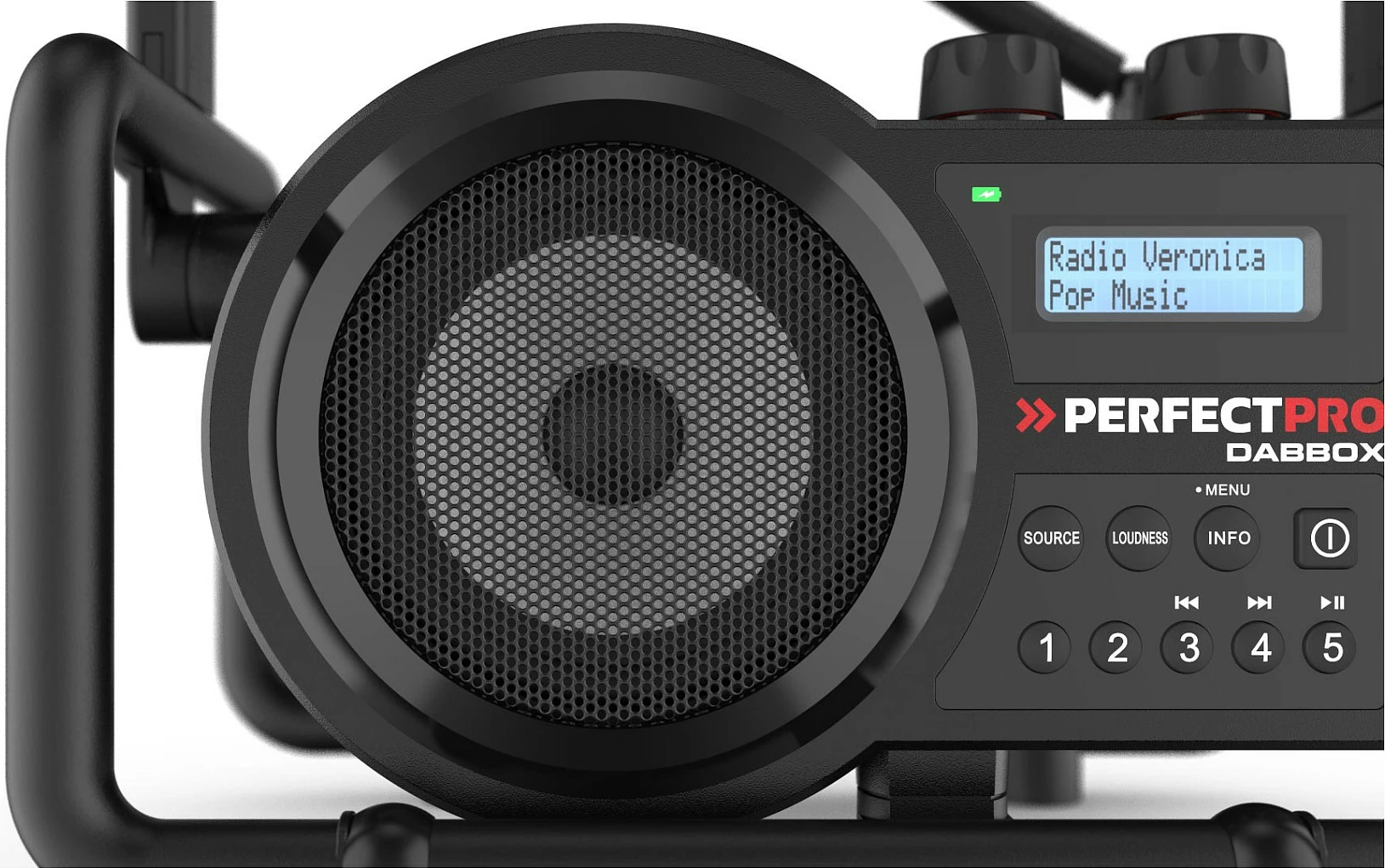 Radio portativ Perfectpro Dabbox, DAB+/FM, Bluetooth, 7 W, IP54, i zi