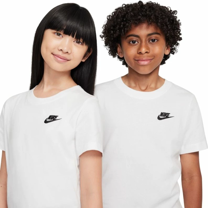 Maicë fëmijë Nike Sportswear FZ5177 100, e bardhë [Madhësia: S]