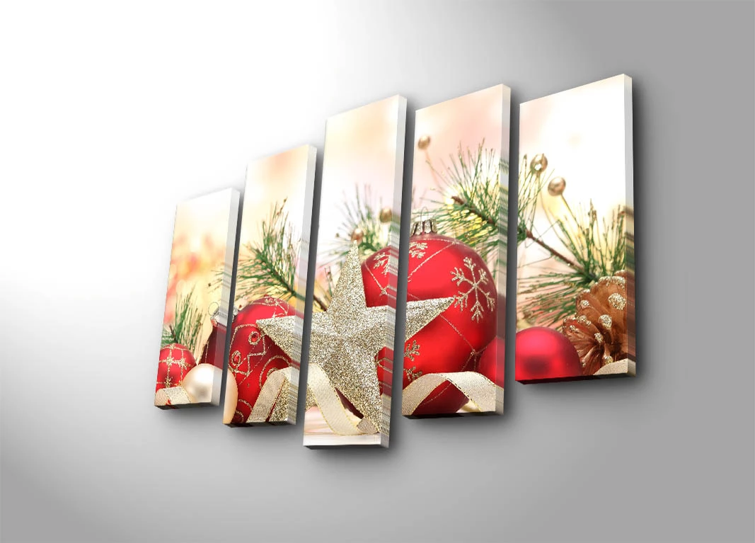 Pikturë dekorative në kanavacë (5 pjesë), Wallity, 5PATNOEL-3