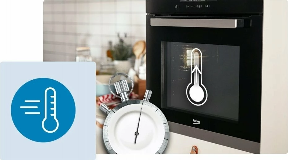 Set furrë elektrike e integrueshme me pllakë induksioni Beko BBSE 17300B 72 L, e zezë