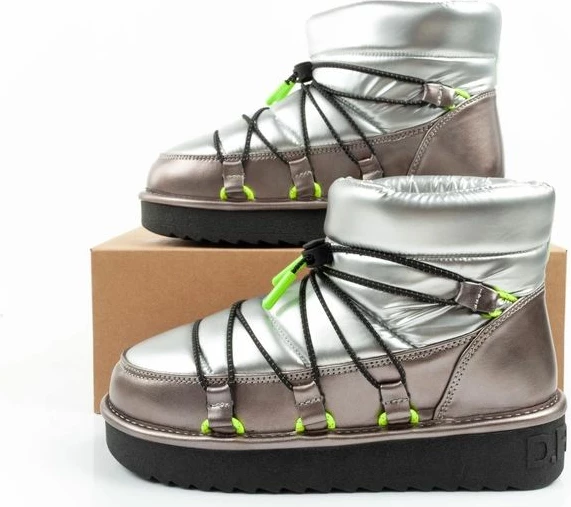 Çizme dimri për femra D.Franklin, argjendi