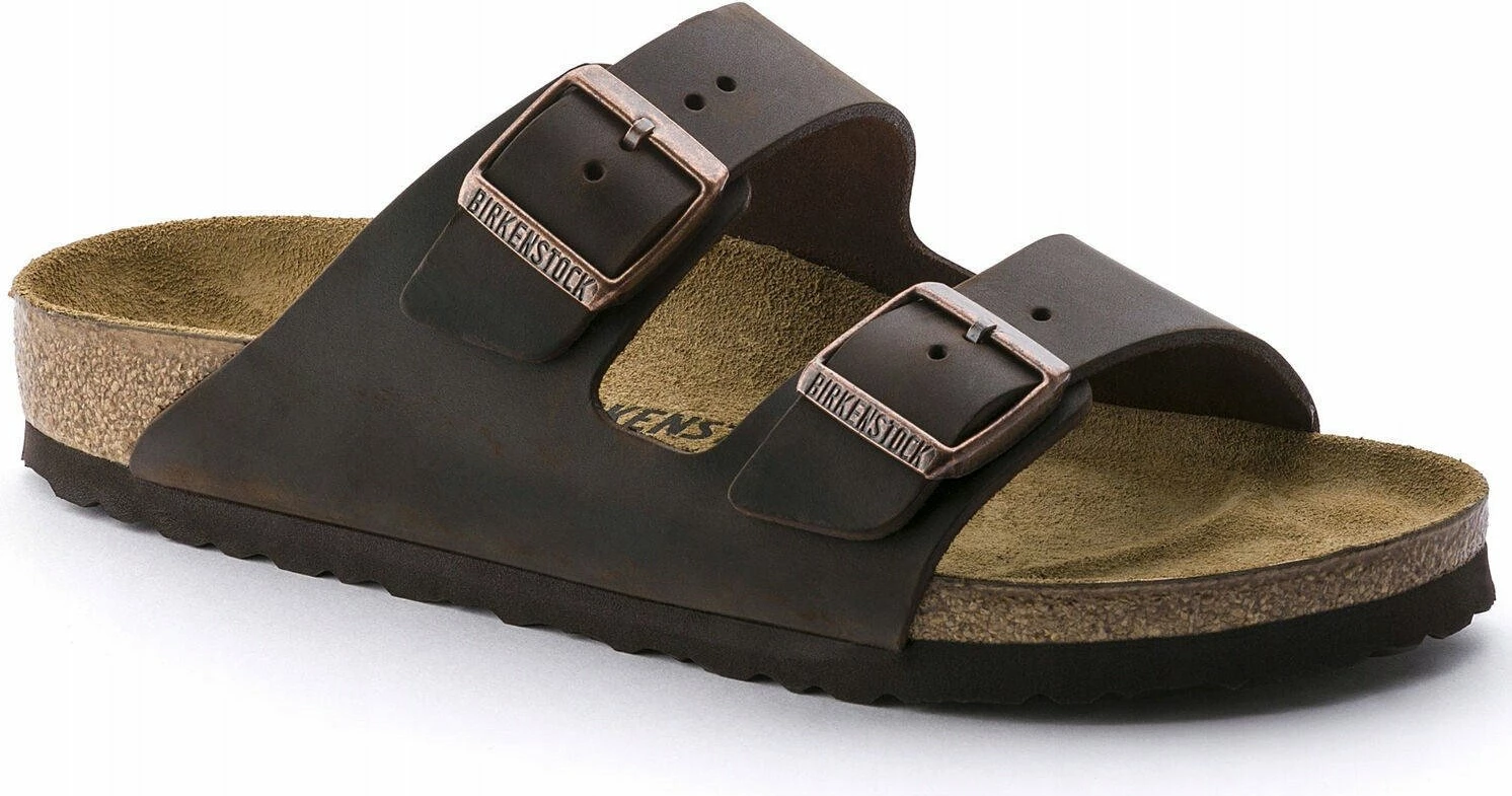 Sandale Birkenstock Arizona 52531, nr. 47, lëkurë nubuk e vajosur, shollë EVA, kafe