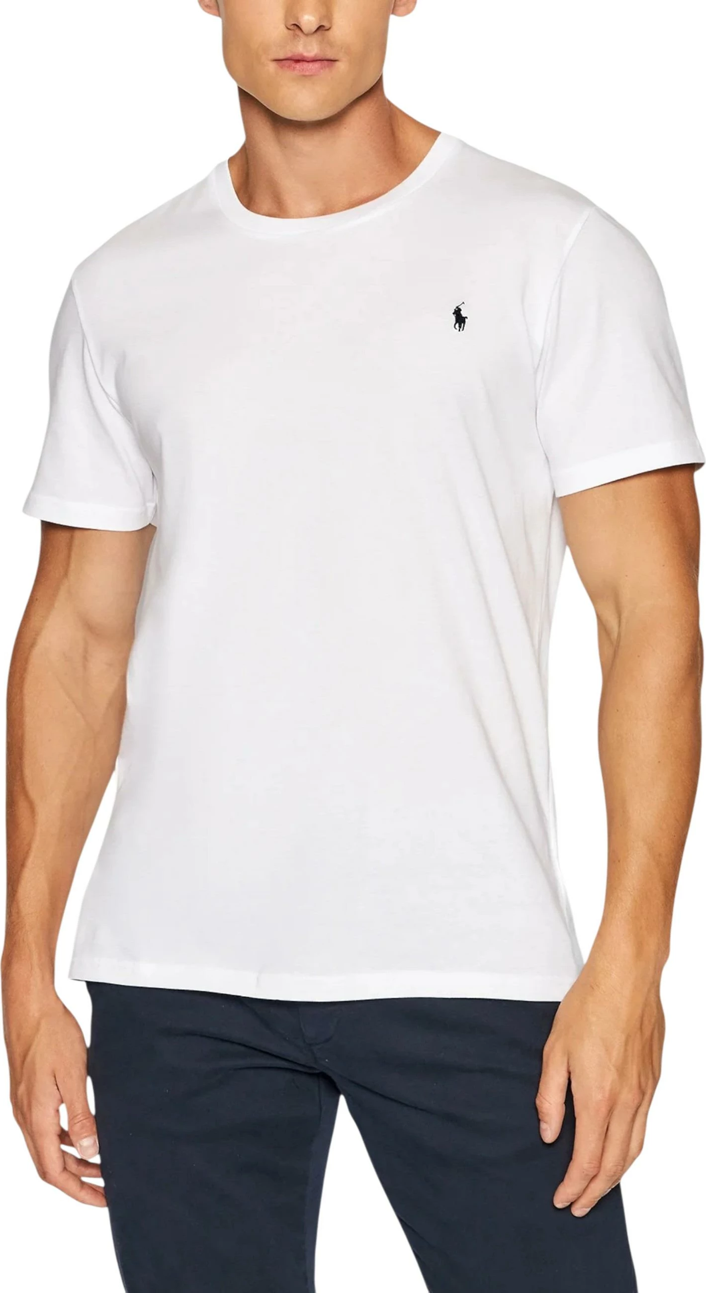 Maicë për meshkuj Ralph Lauren TOP 714844756005, e bardhë-blu [Madhësia: S]