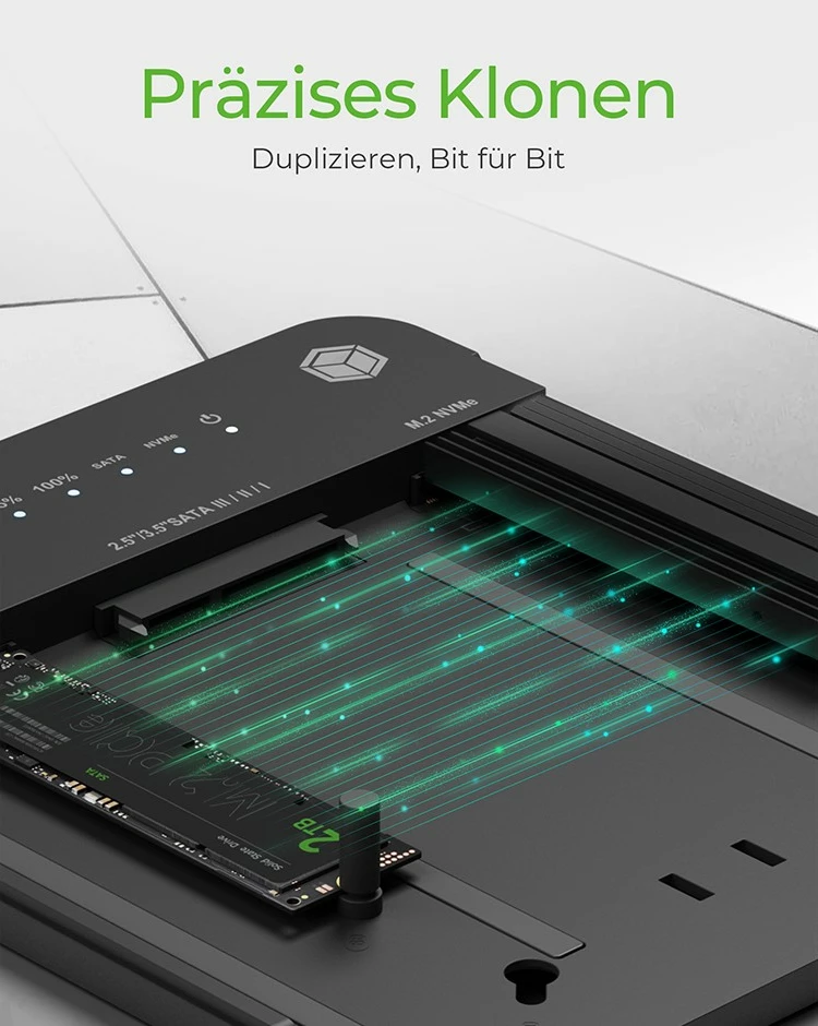 Docking station ICY BOX IB-2915MSCL-C31, klonim HDD/SSD, USB 3.2 Gen 2, i zi