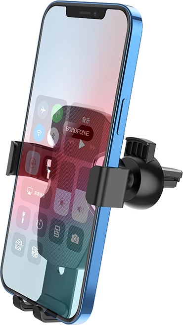 Mbajtës celulari për veturë BOROFONE BH55 Fenix, gravity, për ventilim, 4.5\"-6.7\", i zi