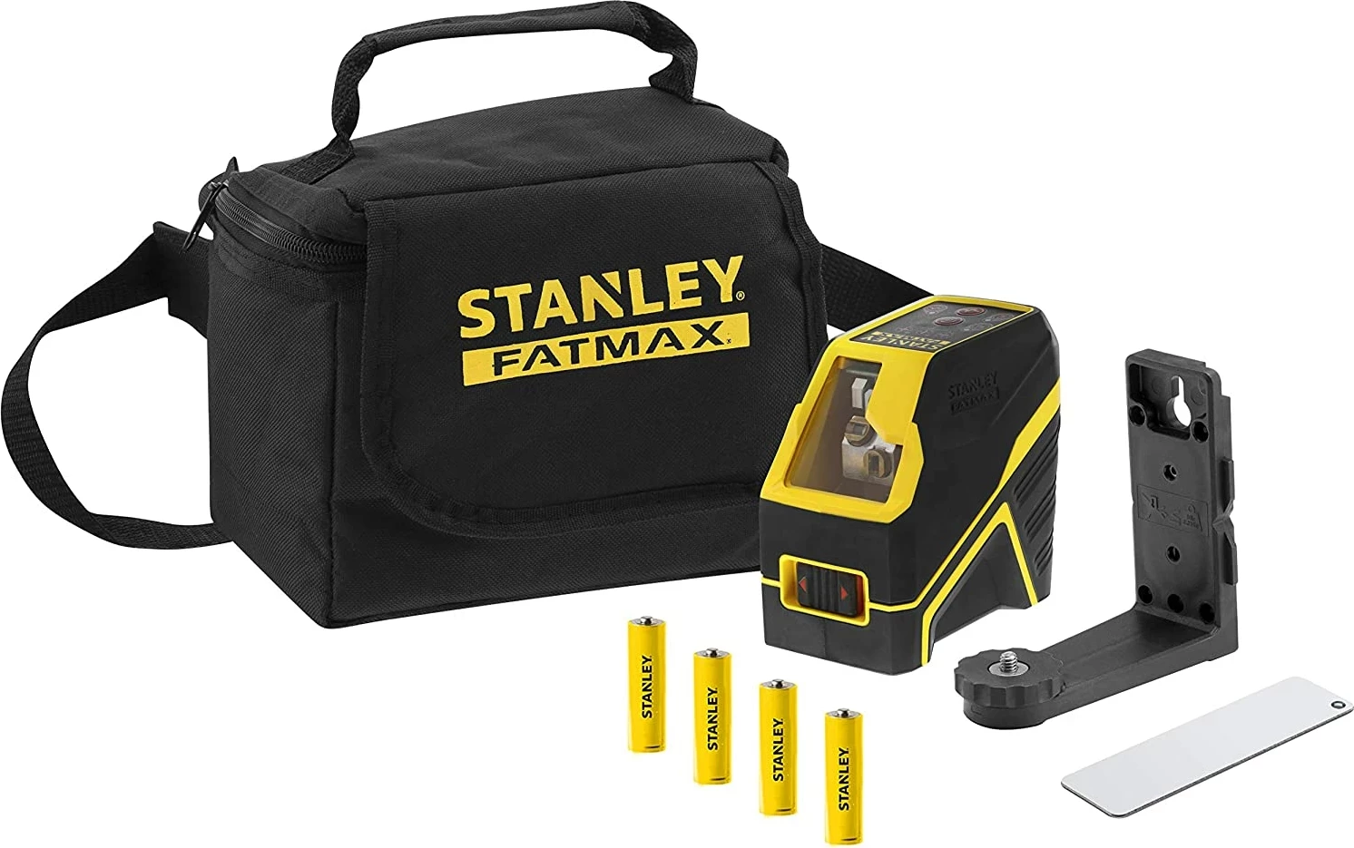 Laser nivelues kryq Stanley FatMax FMHT77585-1, rreze e kuqe, ±3 mm/10 m, IP54, set me çantë & bateri